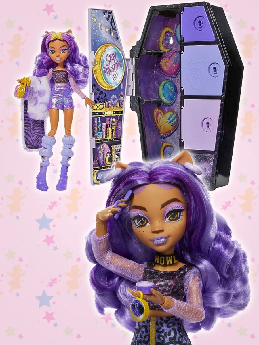 Клодин Вульф со шкафчиком 19 сюрпризов Monster High купить по цене 5 016 ₽  в интернет-магазине Wildberries | 177584965