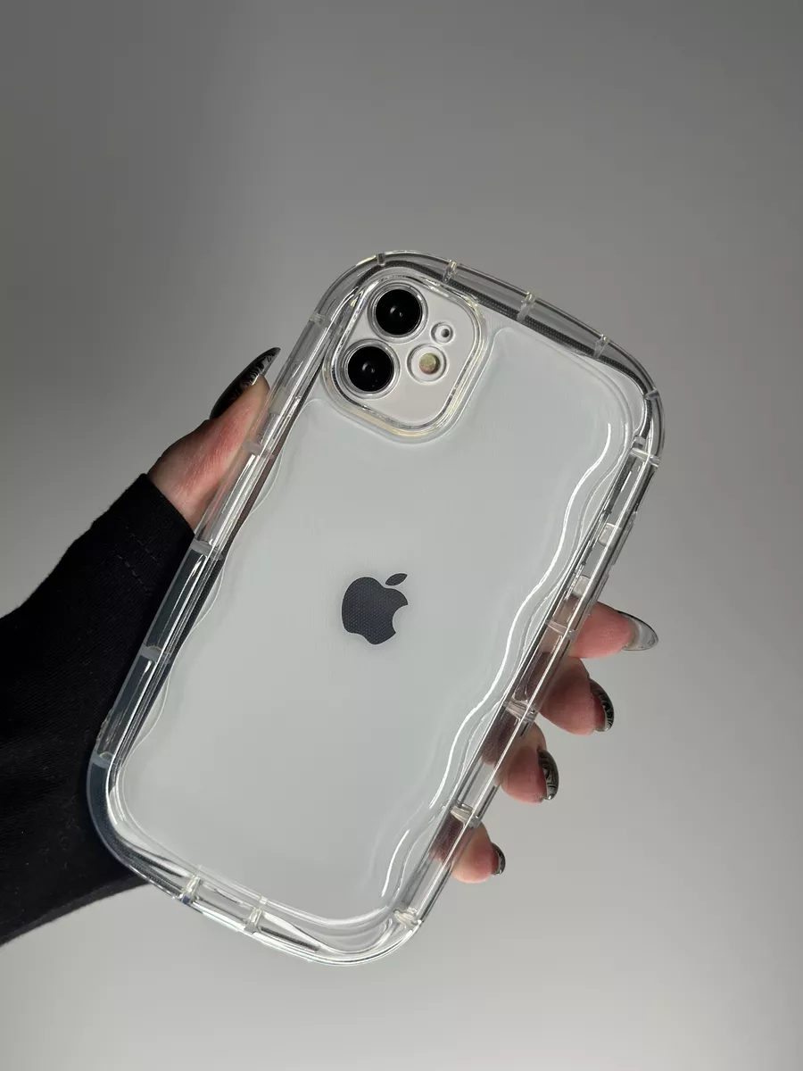 Чехол на на Iphone 11 объемный волнистый эстетичный DropCase купить по цене  375 ₽ в интернет-магазине Wildberries | 177589109