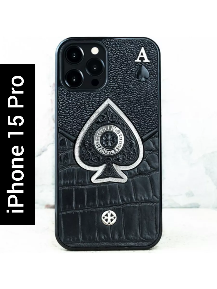 Euphoria HM Premium Чехол iPhone 15 Pro - Euphoria Ace of Spades LUX