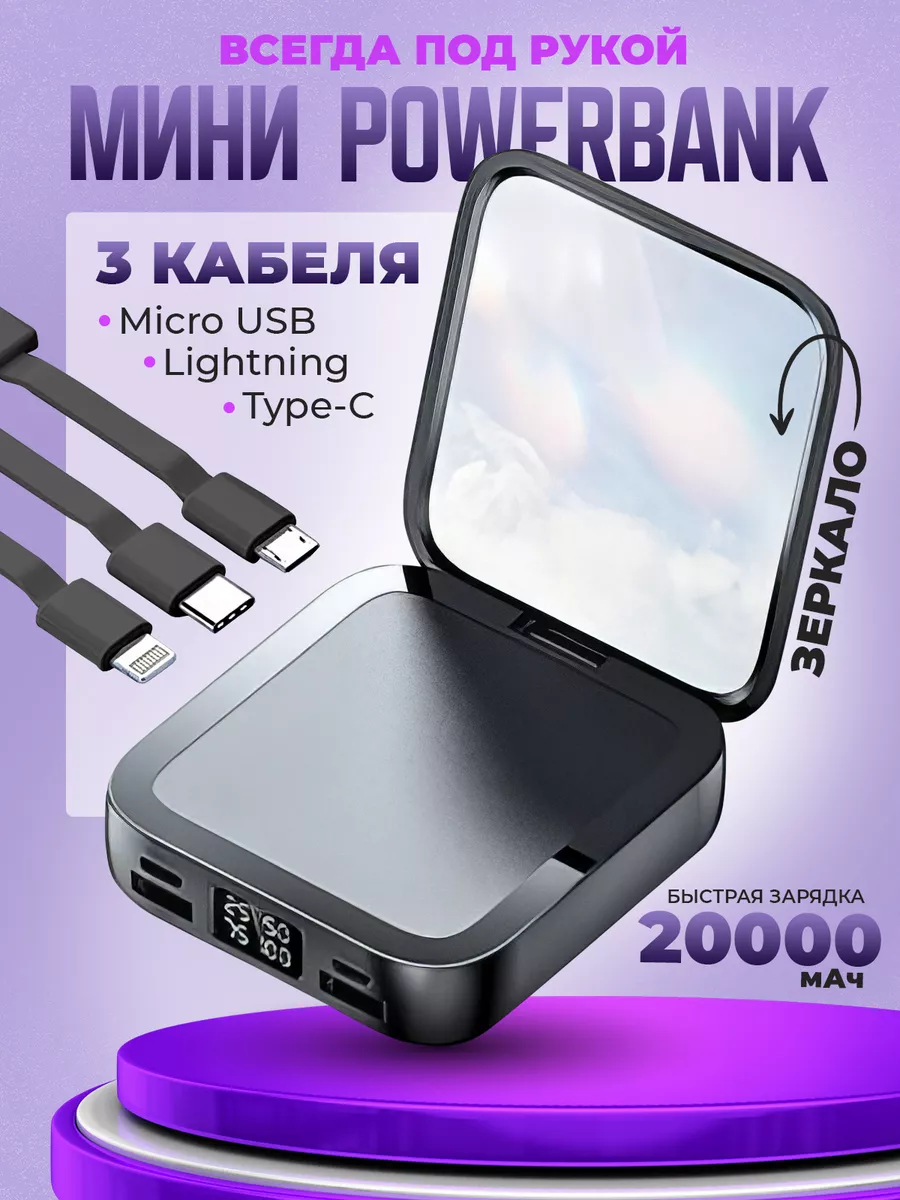 Power Station Повербанк 20000 power bank пауэр банк портативная зарядка