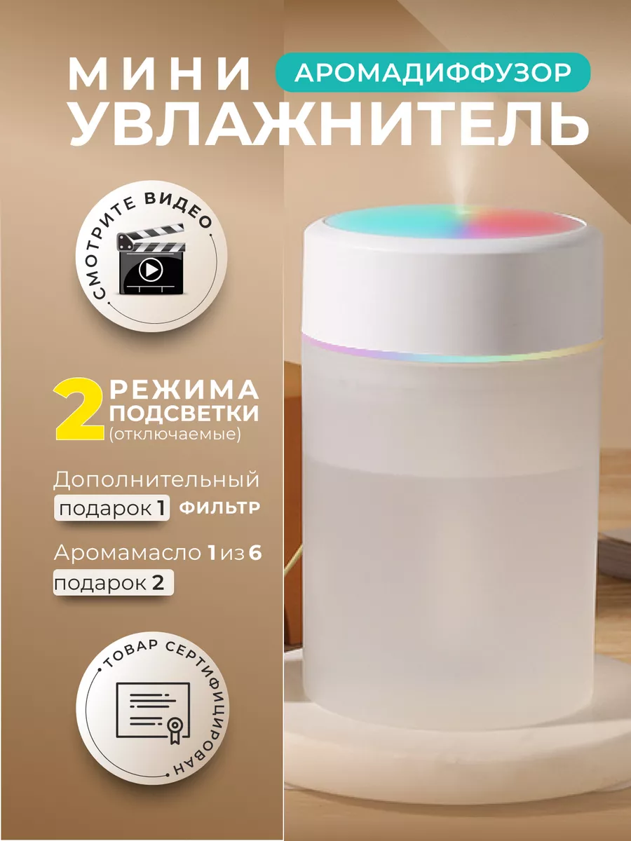 Увлажнитель воздуха мини Shinobi Technology купить по цене 360 ₽ в  интернет-магазине Wildberries | 178733409