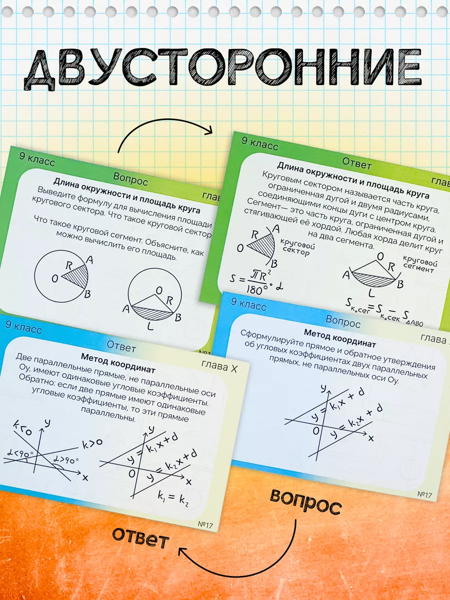 Mat-Focus Геометрия 9 класс карточки