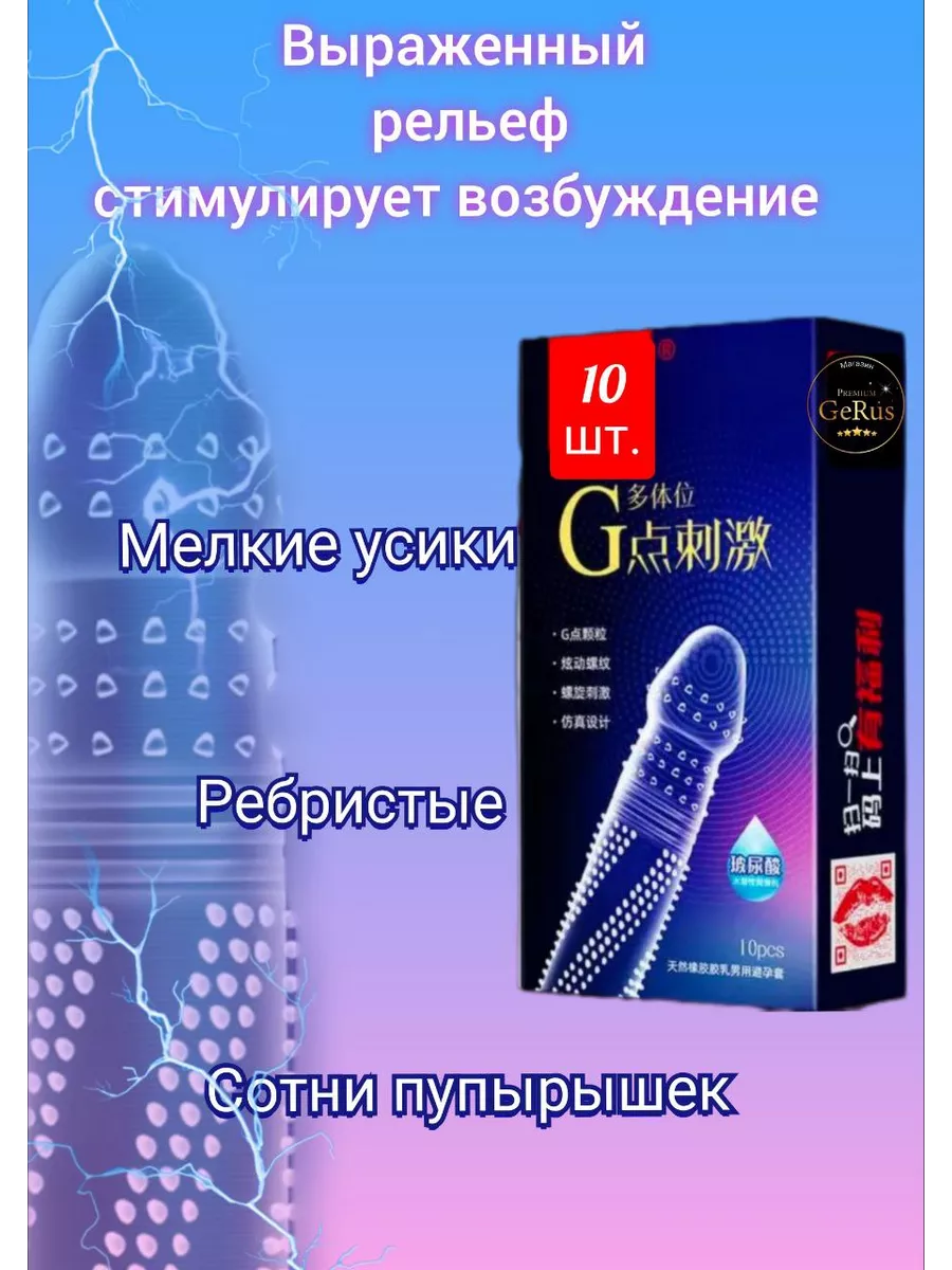 Premium GeRus Презервативы анатомические рельефные стимулирующие 18+