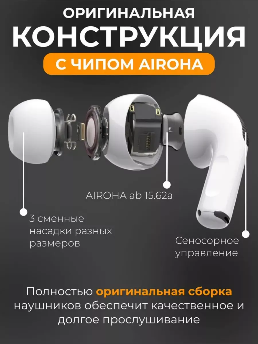 Наушники AirPods Pro 2 c шумоподавлением