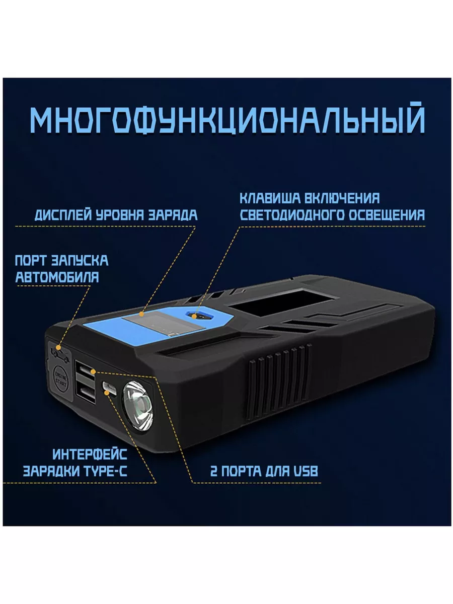 Пусковое устройство для автомобиля 98800 mAh