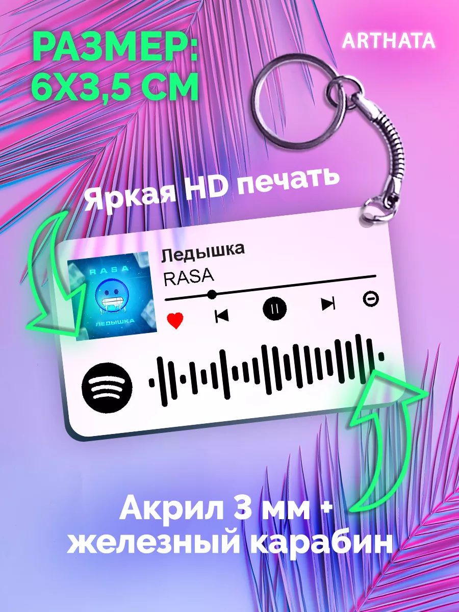 Спотифай Брелок RASA брелок на ключи от машины RASA -Ледышка  Arthata-spotify постер Спотифай постер купить по цене 273 ₽ в  интернет-магазине Wildberries | 179926093