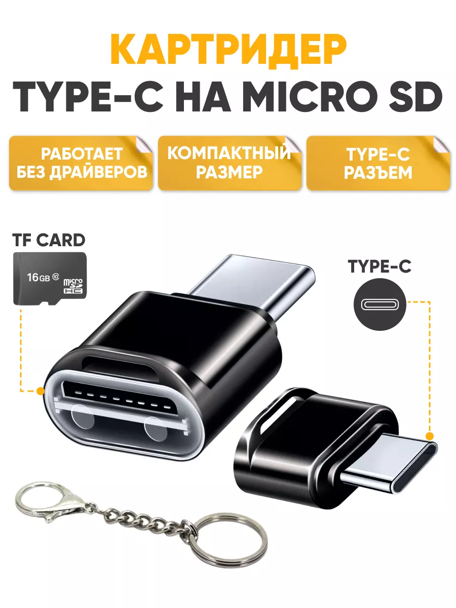 ABstore Картридер microsd карт на type-c