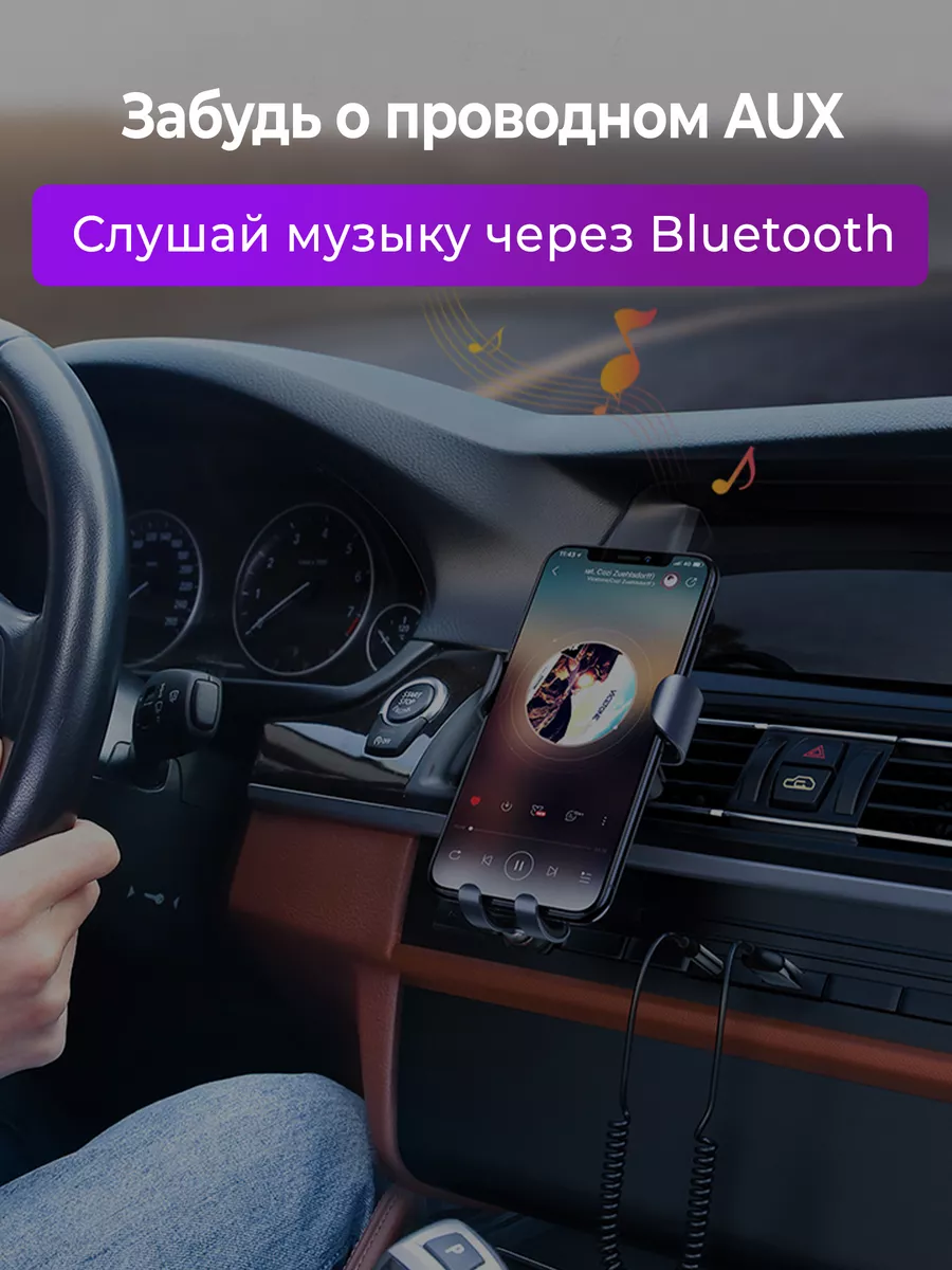 Блютуз адаптер Bluetooth для авто в машину aux Sitimax купить по цене 352 ₽  в интернет-магазине Wildberries | 180197953