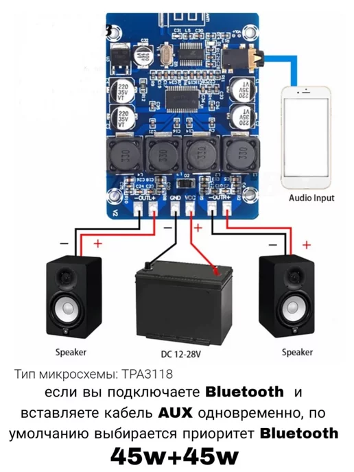 Shopping House Усилитель аудио звука для колонок