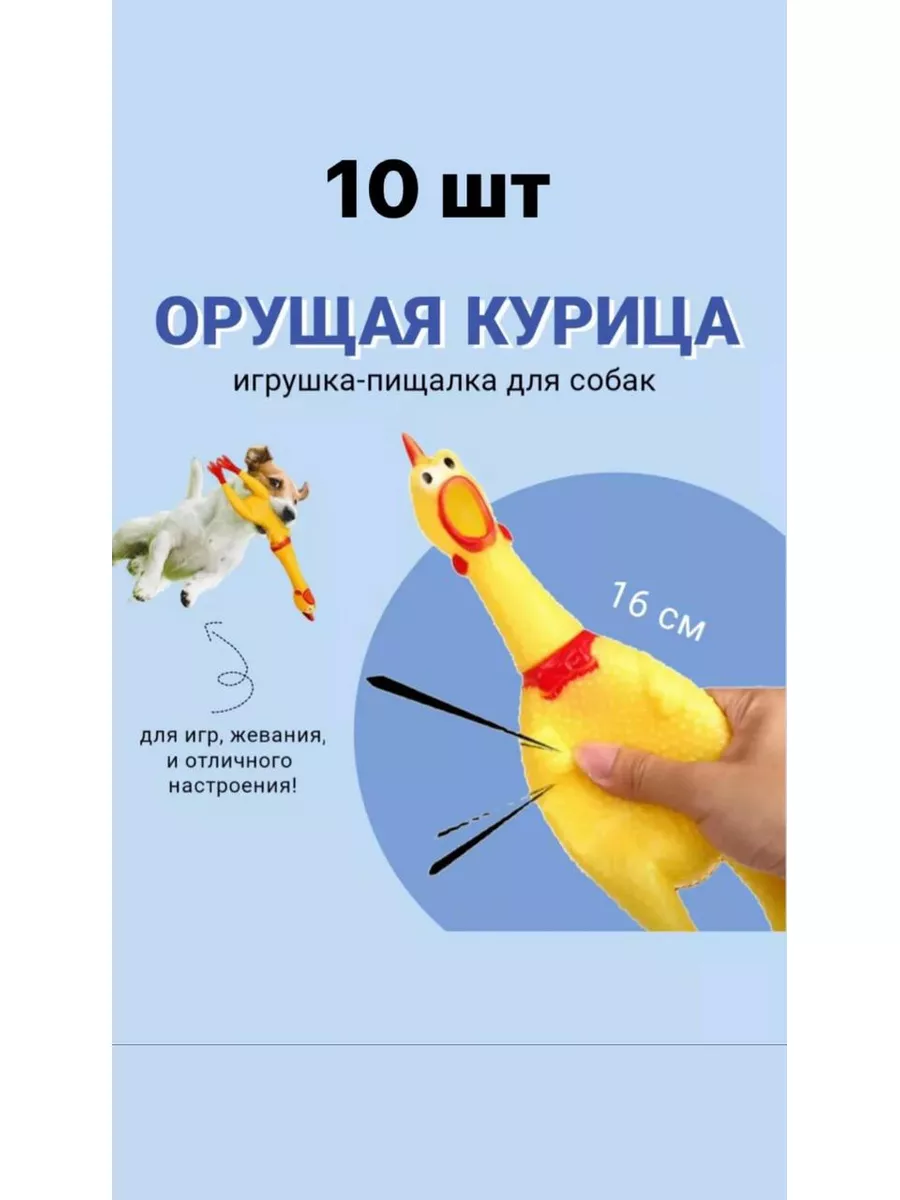 Для животных резиновая кричащая курица 10шт Girnets купить по цене 37,27 р.  в интернет-магазине Wildberries в Беларуси | 180488271