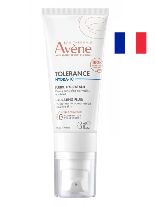 AVENE Tolerance Hydra-10 увлажняющий флюид, 40мл