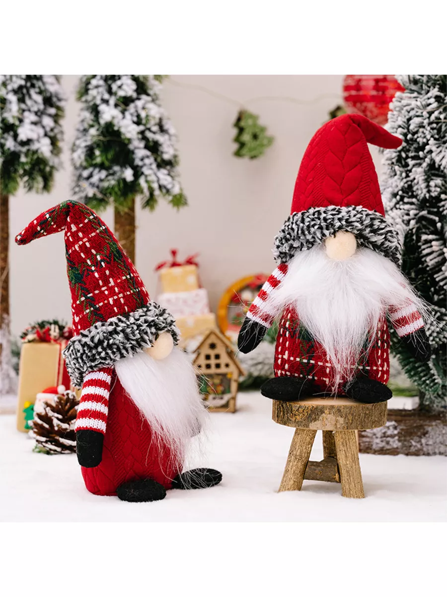 Новогодний декор Скандинавские олени, 2 шт, цвет белый - купить в интернет-магазине Estechno