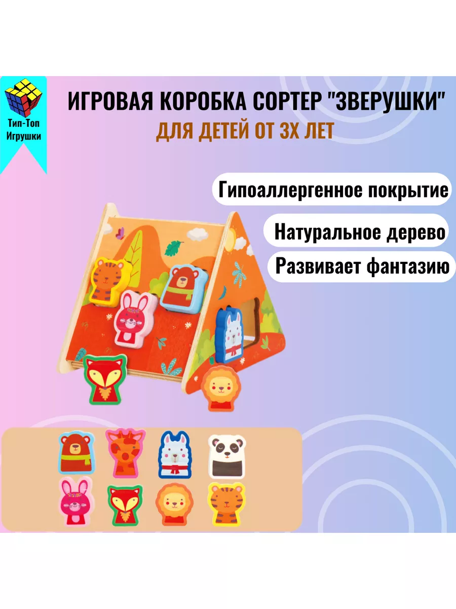 Тип-Топ Игрушки Развивающая игрушка бокс-сортер