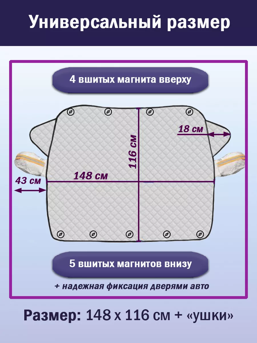 Накидка на лобовое стекло автомобиля