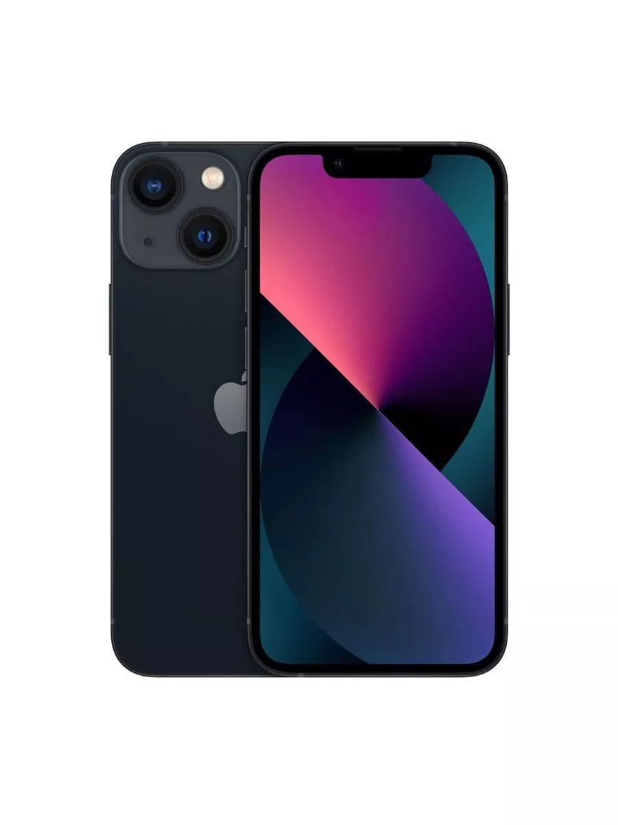 IPhone 13 128 ГБ, Midnight Apple купить по цене 55 011 ₽ в  интернет-магазине Wildberries | 181060268