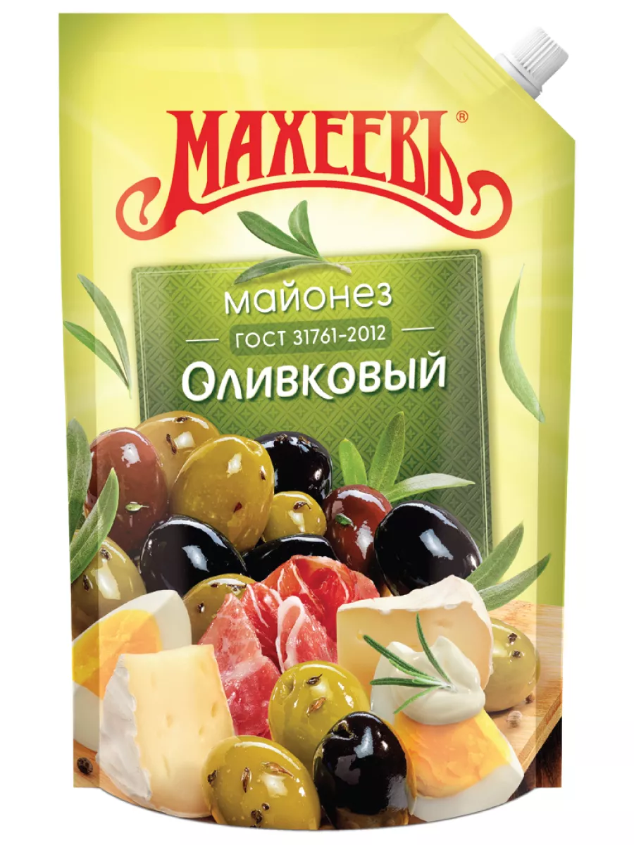 Майонез Оливковый 50,5% 630 гр