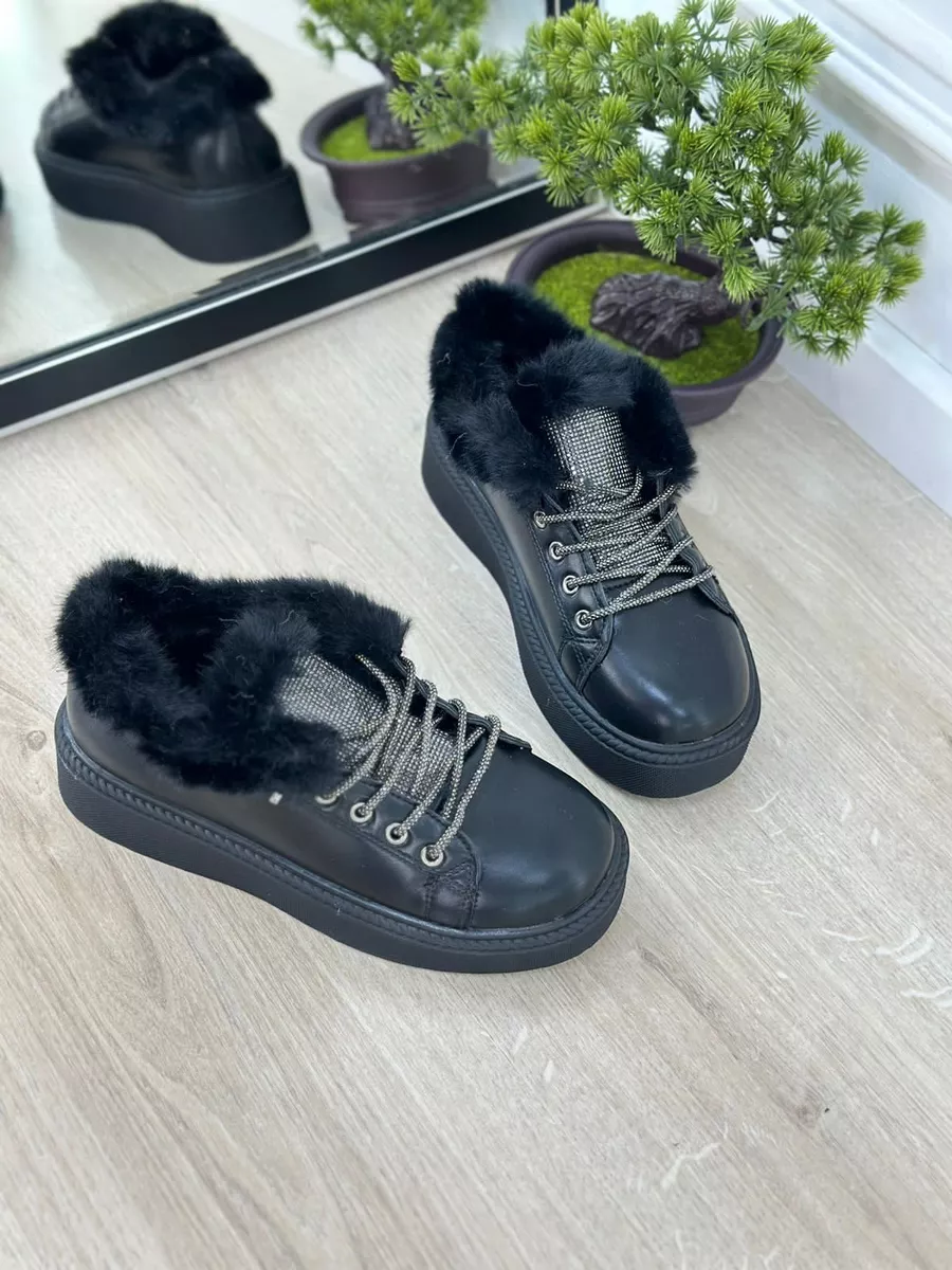 Туфли с мехом зимние The brosh Shoes купить по цене 891 ₽ в  интернет-магазине Wildberries | 181424867