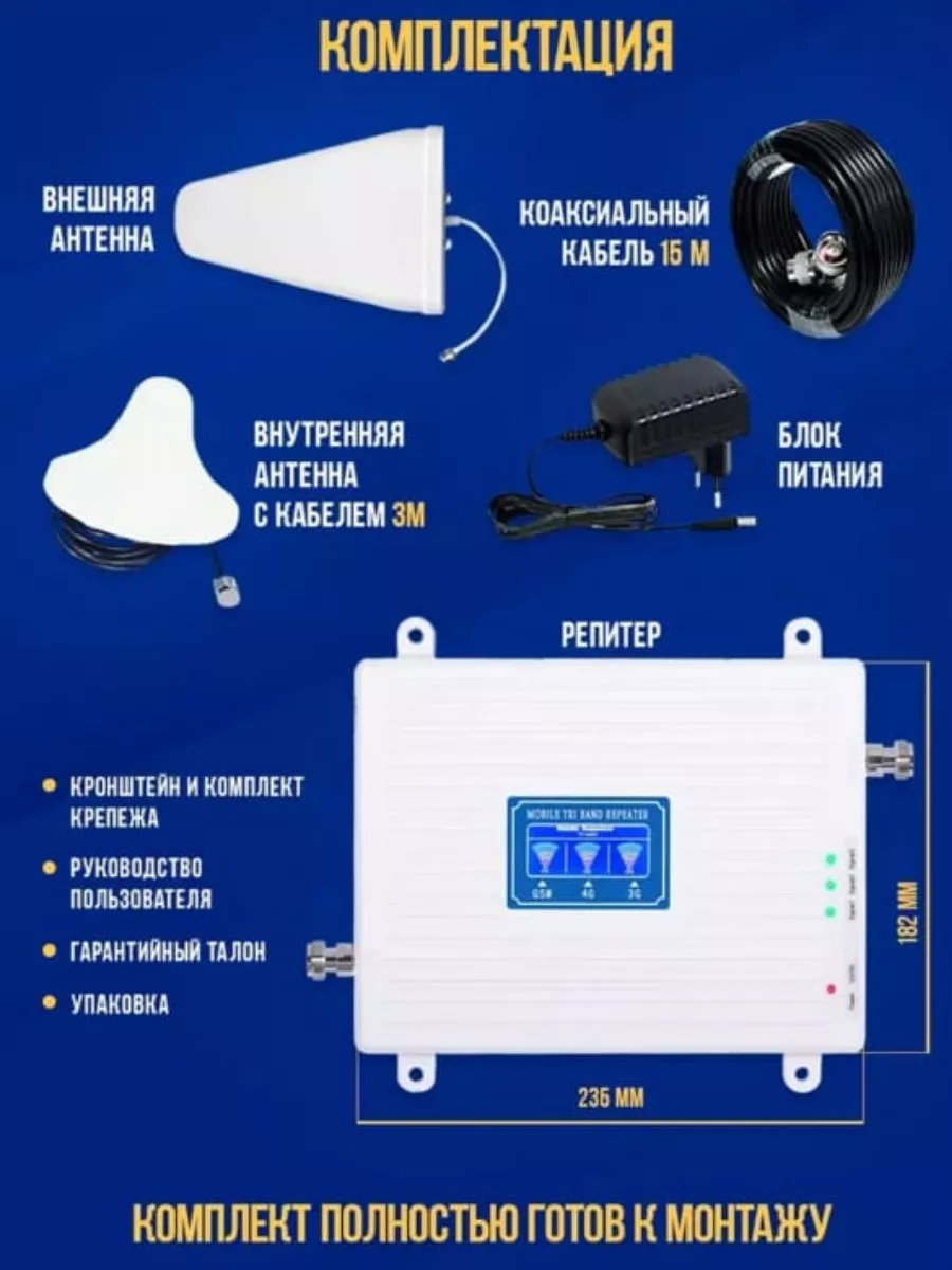 Усилитель сигнала мобильной связи PROMAX купить по цене 4 485 ₽ в  интернет-магазине Wildberries | 181625533