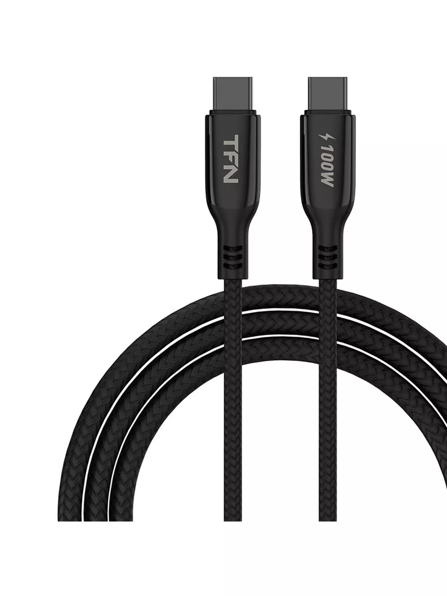 TFN Кабель USB Type-C 100W 2.0M Blaze Black TFN-C-BLZ-CC2M-BK