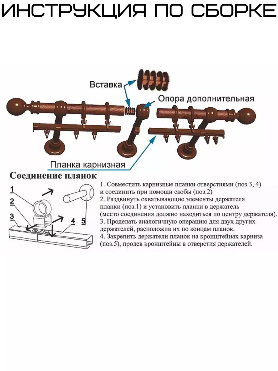 Как собрать карниз для штор