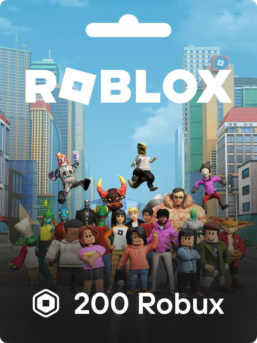 Игровая карта Роблокс на 200 Робуксов, карточка пополнения Roblox купить по  цене 59 000 сум в интернет-магазине Wildberries в Узбекистане | 182095158