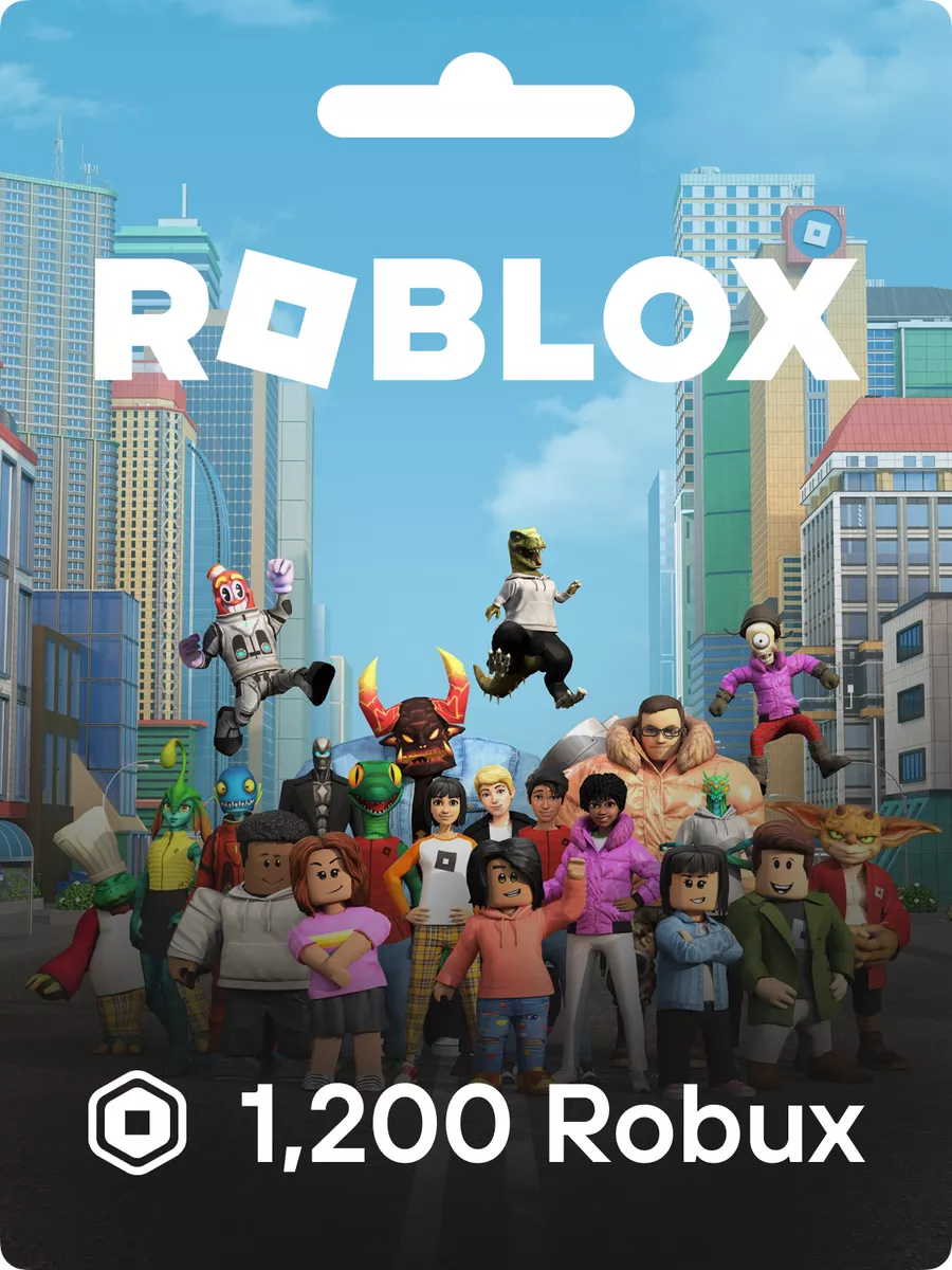 Игровая карта Роблокс на 1200 Робуксов, карточка пополнения Roblox купить  по цене 1 435 ₽ в интернет-магазине Wildberries | 182095161