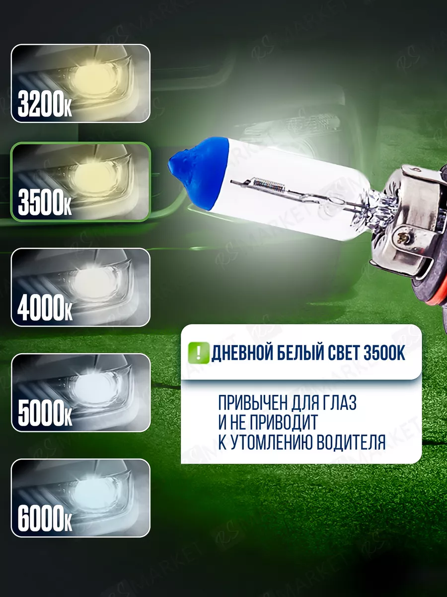 Галогеновые лампочки для авто 9006 HB4 3500K TRVEZ купить по цене 865 ₽ в  интернет-магазине Wildberries | 182470066