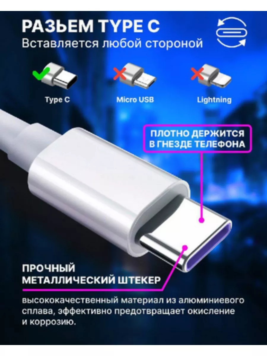 Usb type -c для быстрая зарядки телефона 5А 1м Кабель купить по цене 9,90  р. в интернет-магазине Wildberries в Беларуси | 182767873