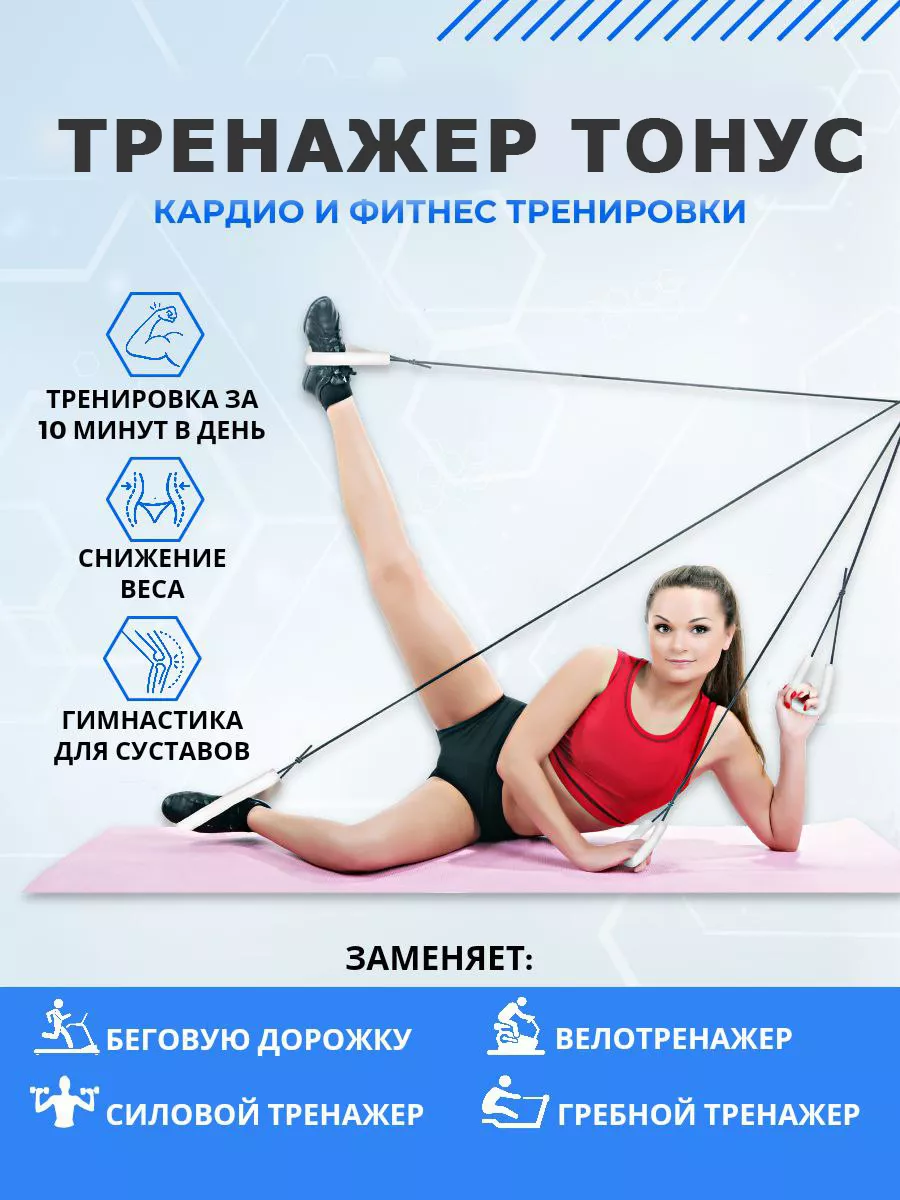 Тренажер для дома и кардио Tonusshop купить по цене 1 237 ₽ в  интернет-магазине Wildberries | 183433191