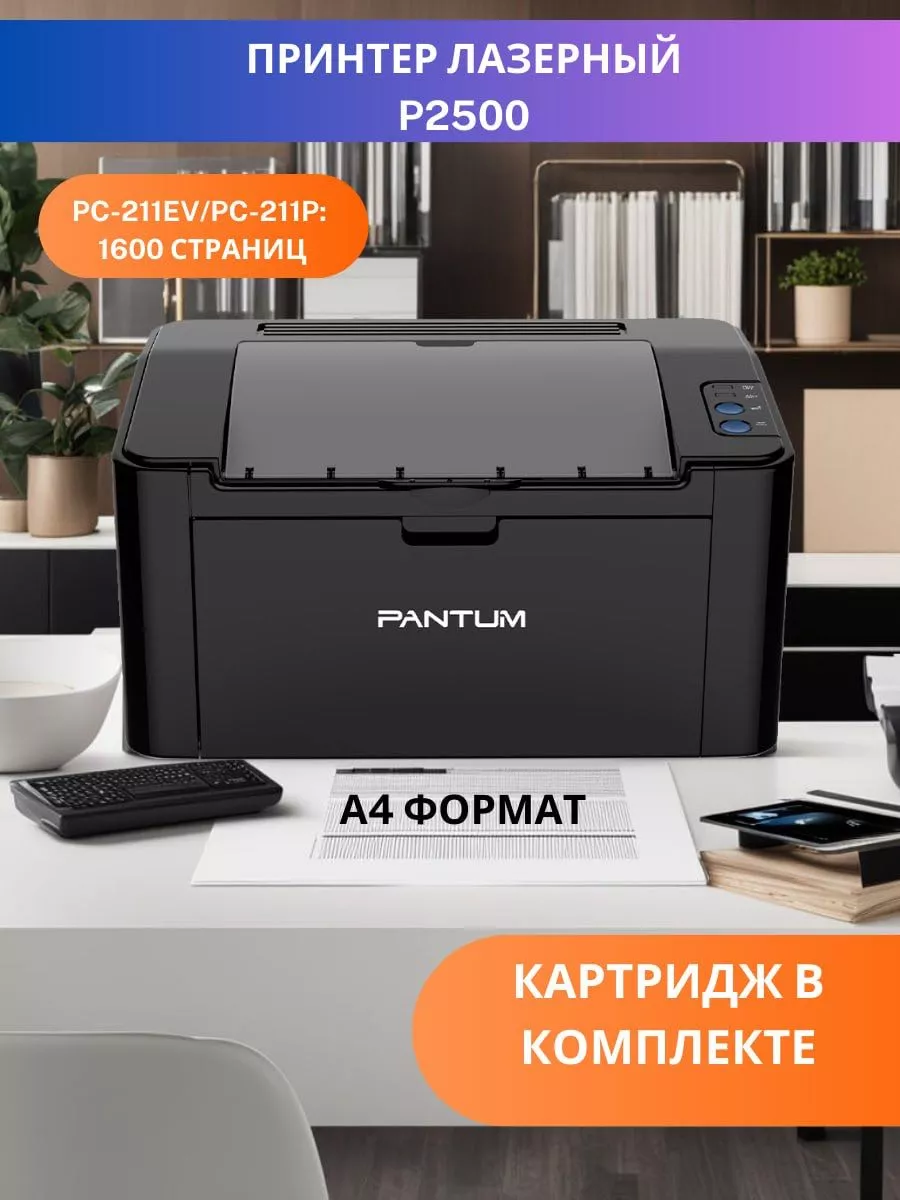 Pantum Принтер лазерный P2500 A4