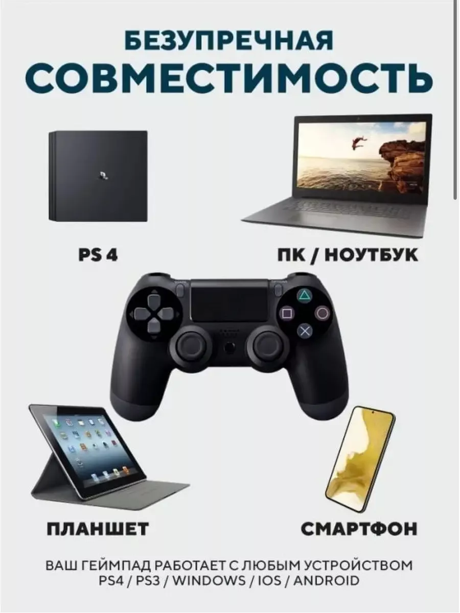 Платформа.ру Джойстик для PS4 геймпад Dualshock 4 ПК