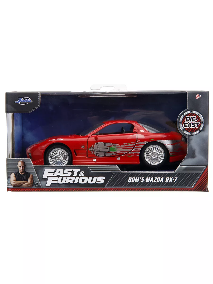 Модель Машинки Форсаж 1 32 FF 1993 Mazda RX-7 FD3S-Wide Body Jada Toys  купить по цене 1 060 ₽ в интернет-магазине Wildberries | 185201248