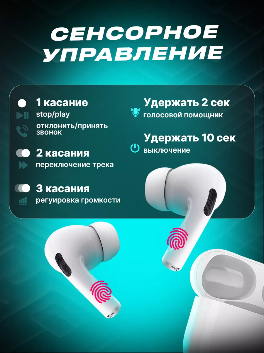 Наушники беспроводные для iPhone и Android