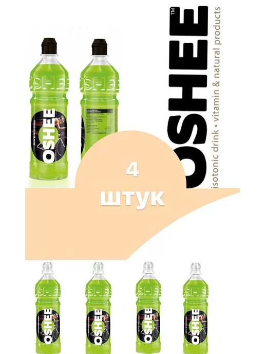 OSHEE Изотонический напиток LIME and MINT 750мл 4 штук