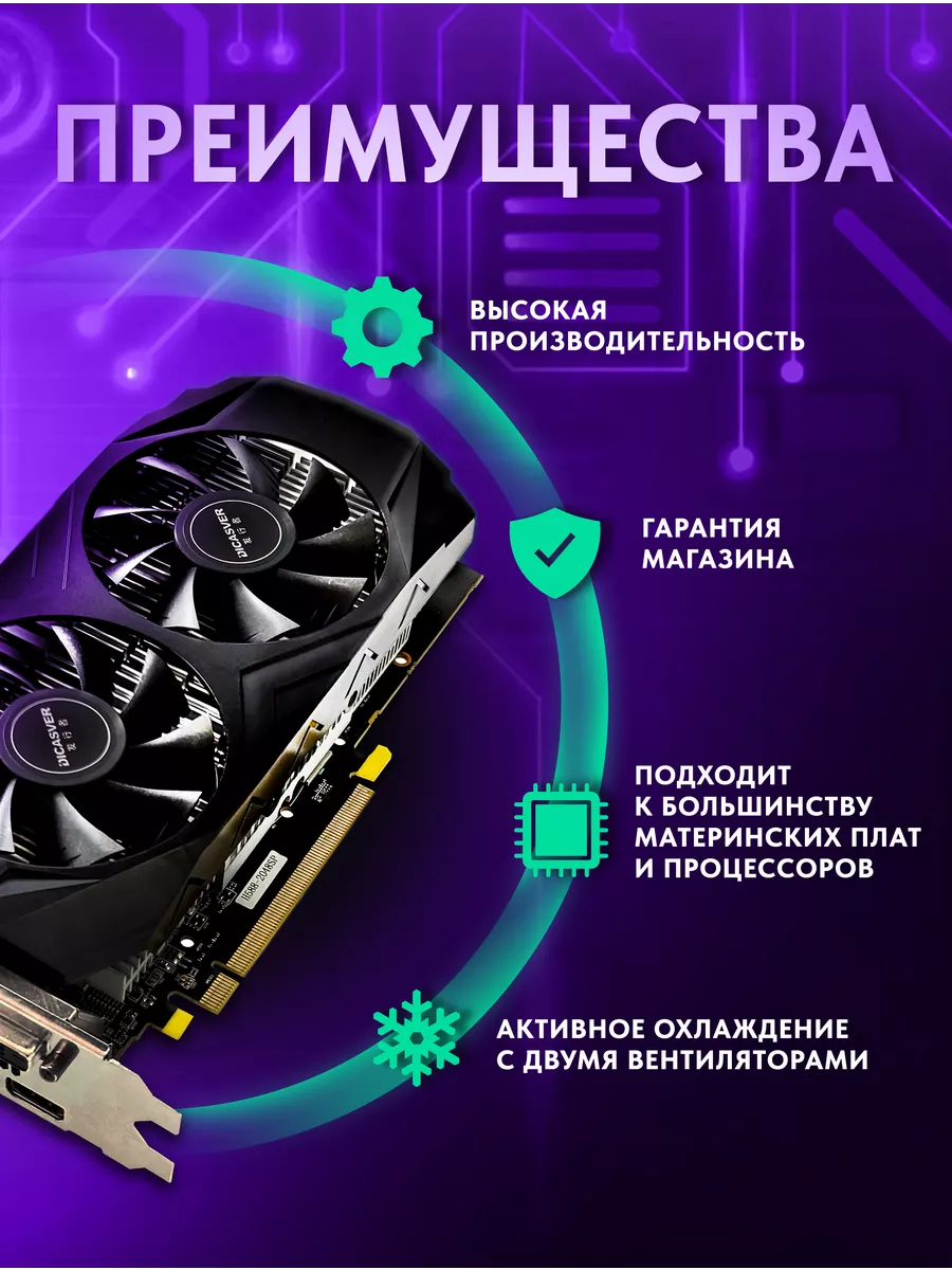 Игровая видеокарта AMD Radeon RX 580 8 ГБ DICASVER купить по цене 13 698 ₽  в интернет-магазине Wildberries | 185520059