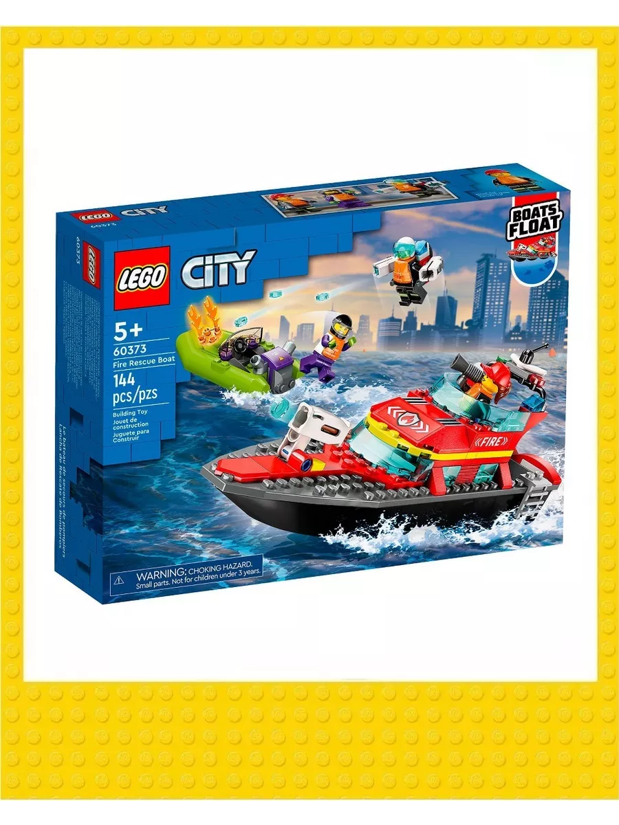 LEGO City 60373 Пожарная спасательная лодка