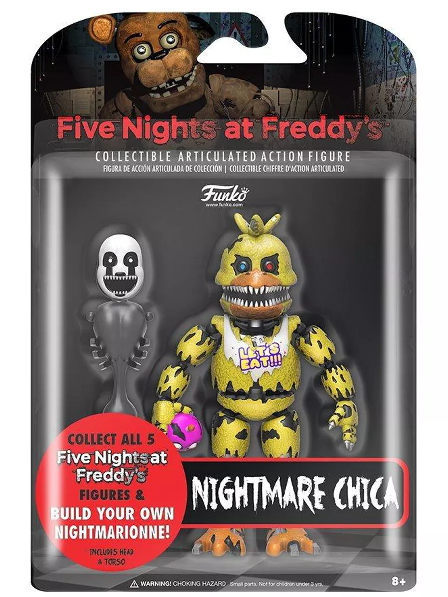 Кошмарная Чика подвижная фигурка ФНАФ (Nightmare Chica FNAF) Central Place  купить по цене 3 907 ₽ в интернет-магазине Wildberries | 186826733