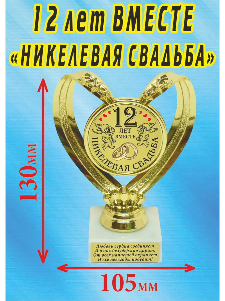 Подарки на никелевую свадьбу (12 лет)