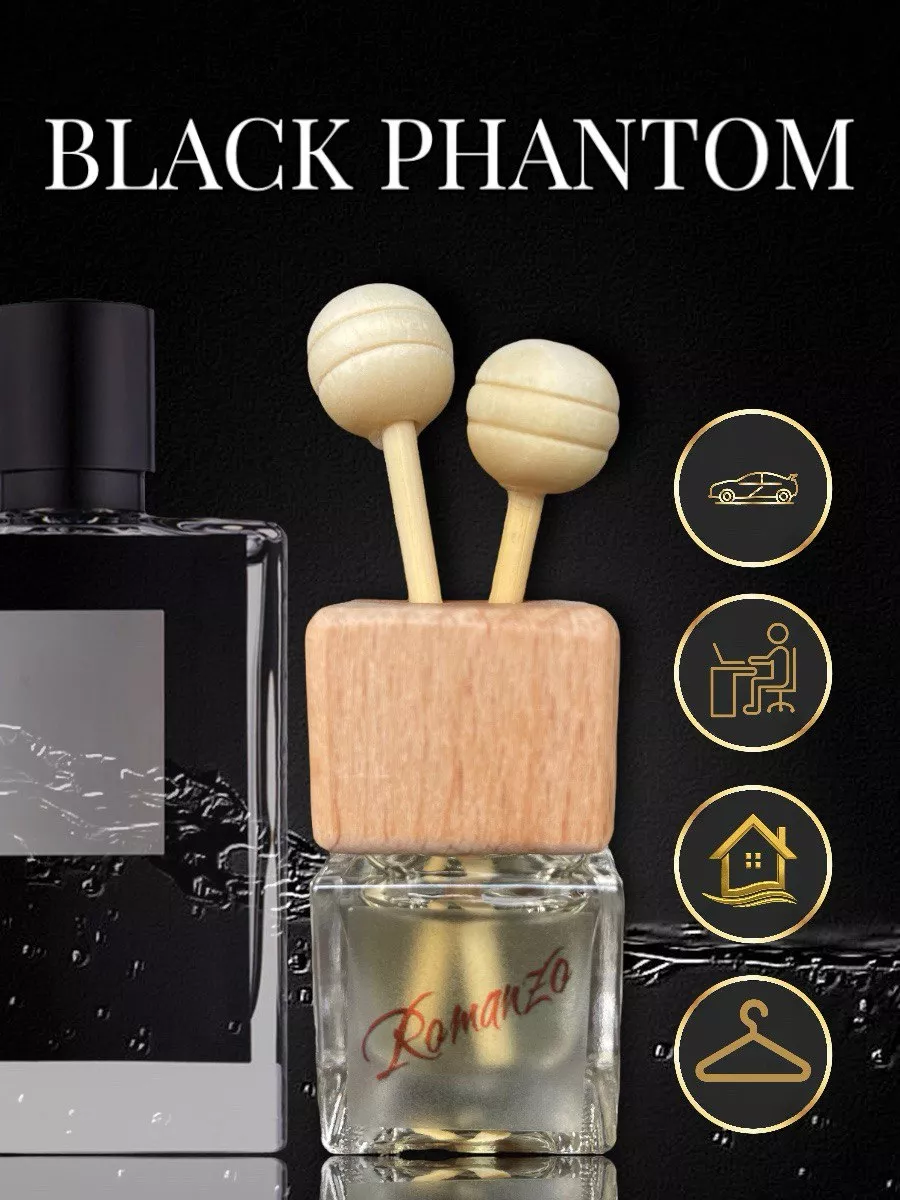 Romanzo perfume Ароматизатор в машину Black Phantom на дефлектор