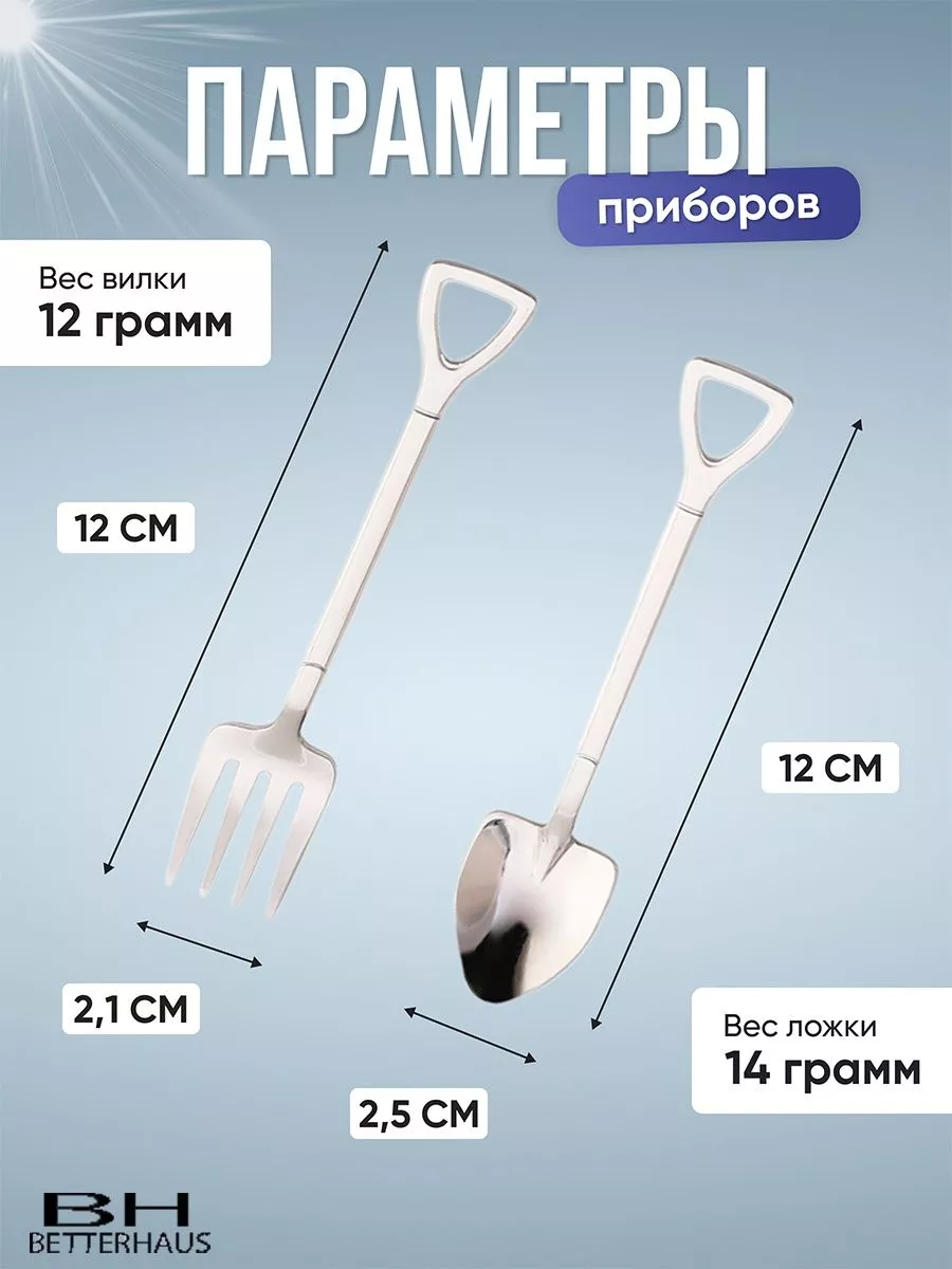 Чайные ложки лопаты и вилки вилы сувенирные Teaspoon купить по цене 75,96  р. в интернет-магазине Wildberries в Беларуси | 188050846