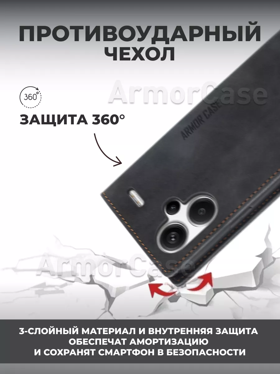 Чехол книжка на Xiaomi Redmi Note 13 Pro+ Редми Нот 13 Про + AlfaCase  купить по цене 27,52 р. в интернет-магазине Wildberries в Беларуси |  188290281