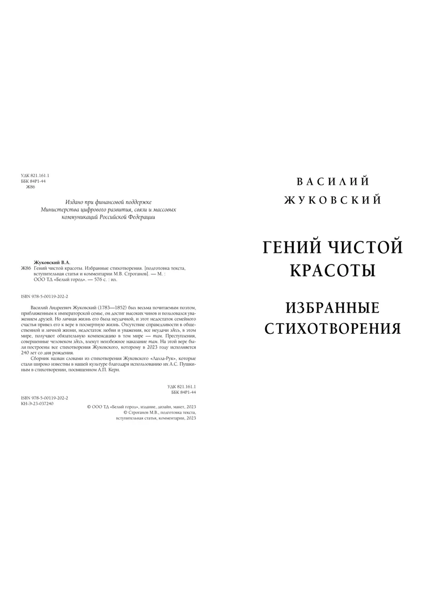 Гений чистой красоты. Избранные стихотворения Белый город купить по цене  812 ₽ в интернет-магазине Wildberries | 188445657