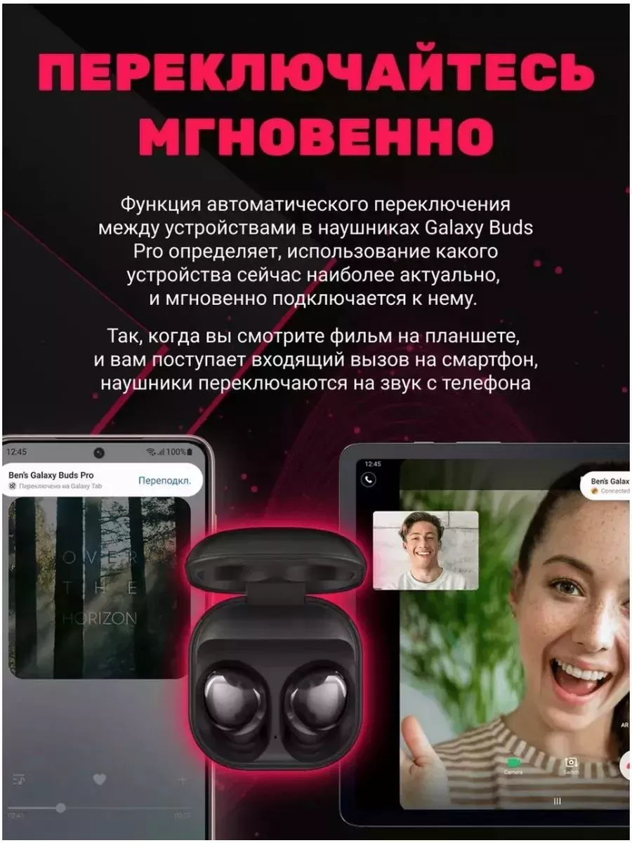 Беспроводные наушники Galaxy Buds Pro Huawei купить по цене 5 698 ₽ в  интернет-магазине Wildberries | 188564476