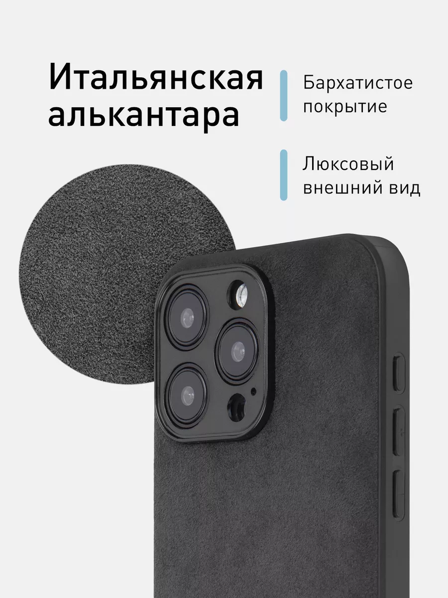 Чехол на iPhone 15 Pro Max Алькантара замшевый Rosco купить по цене 1 683 ₽  в интернет-магазине Wildberries | 188597810