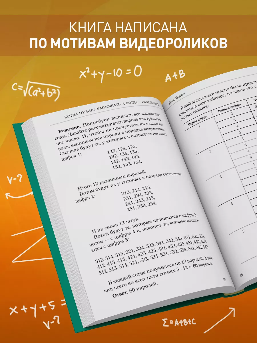 Математика с Борисом Трушиным. Комбинаторика Эксмо купить по цене 523 ₽ в  интернет-магазине Wildberries | 188662028