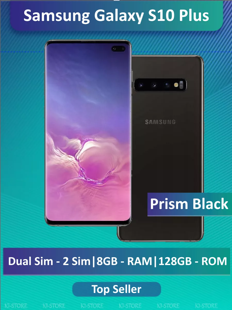 Samsung Galaxy S10+ 8 128 ГБ, 2 SIM, оникс