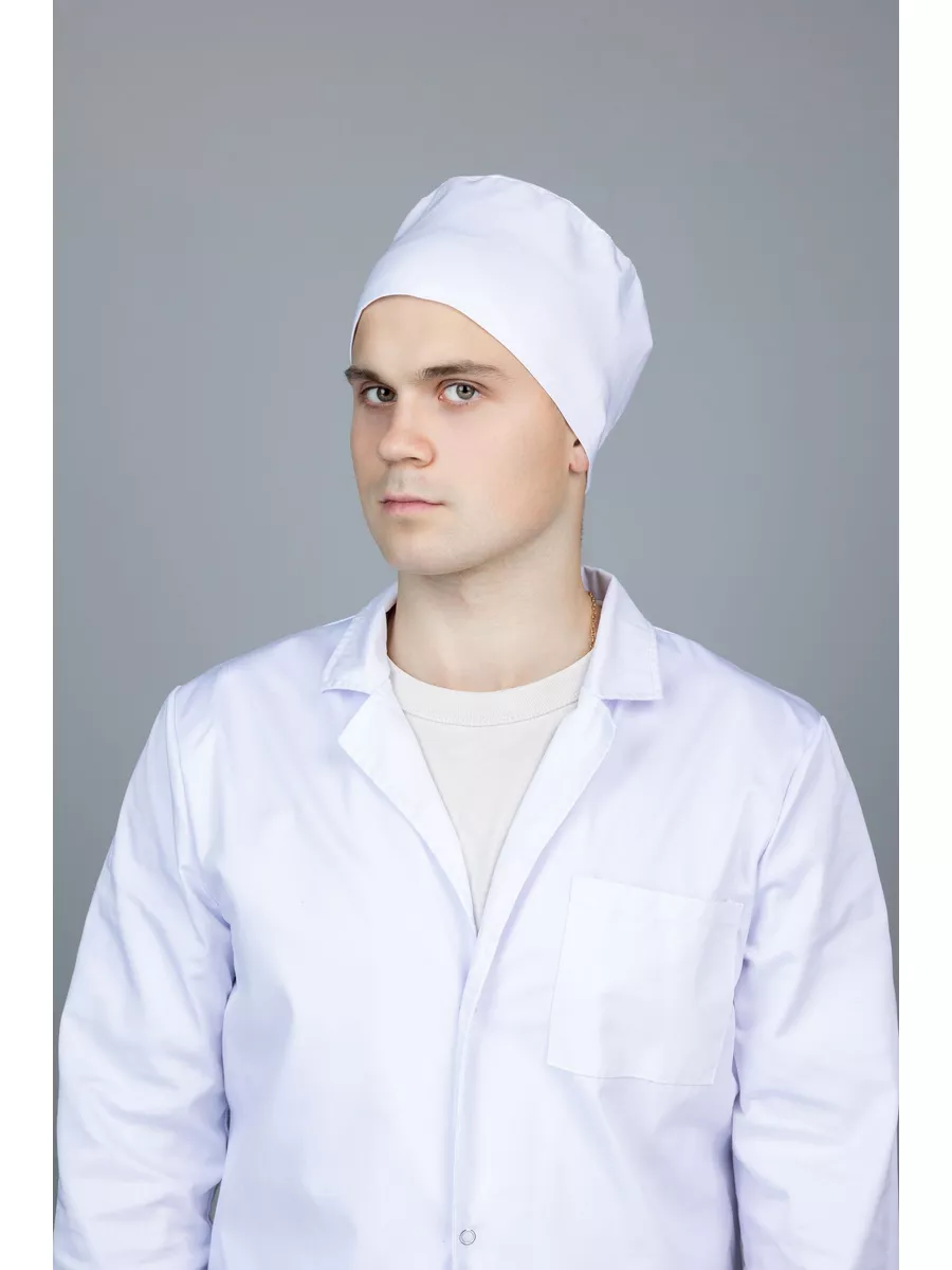 Одежда: Колпак медицинский, ткань: белая, отбеленная ТИСИ