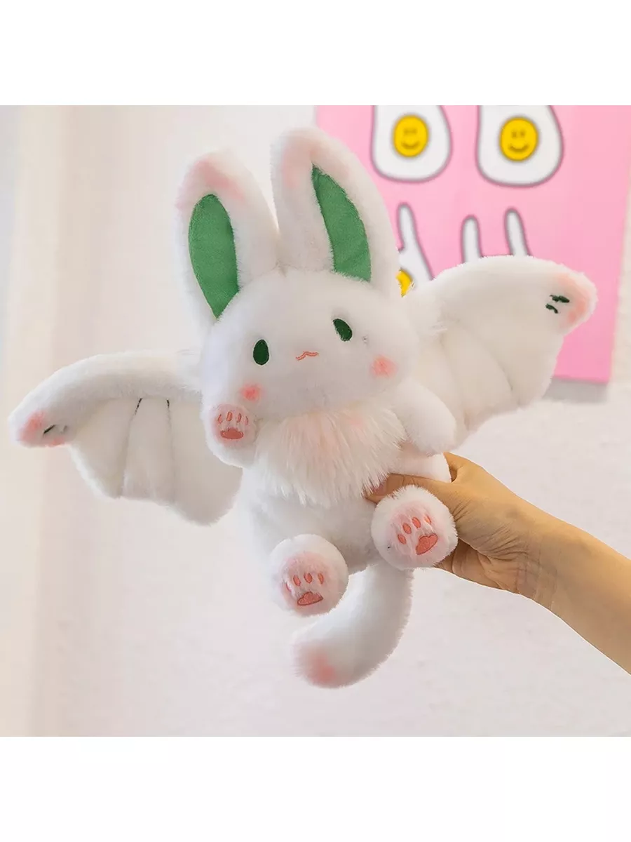 KDA Toys Мягкая игрушка летучий белый кролик Flying rabbit Аниме 30см