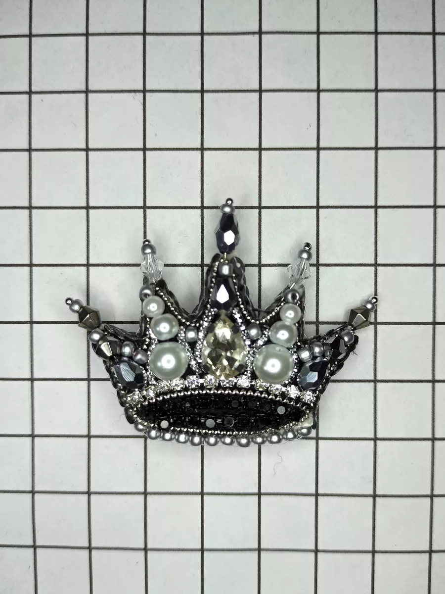 Двойной браслет из бисера "Королевская корона" в магазине ☛ BeadsArt