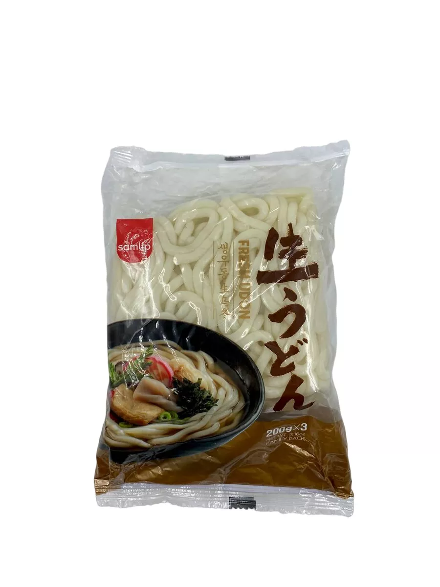 Samlip Sanuki Fresh Udon, толстая пшеничная лапша Азиатская еда купить по  цене 382 ₽ в интернет-магазине Wildberries | 189027837